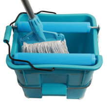 Wholesale cleaning floor tool factory price recycled plastic mop bucket with wringer